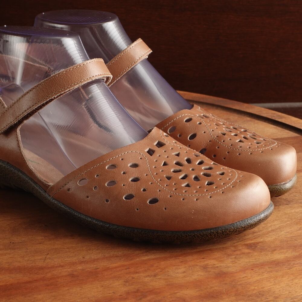 Naot Shoes WMS SZ EU 40 US 9 Brown Arataki Leather Slingback Comfort Flat Shoes - Picture 5 of 15